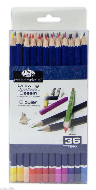 36 Royal Langnickel Essentials Artist Colouring Pencils