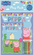 Peppa Pig A4 Colouring Book With A5 Pad And Pencils Set