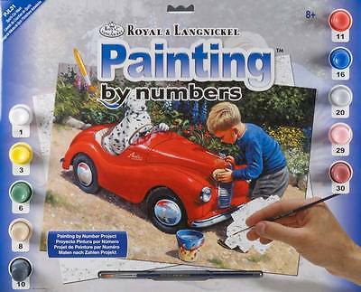 A3 Paint By Numbers Kit - Spots Car Wash Pjl31