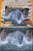 A3 Painting By Numbers Kit - Three Tigers Pjl34