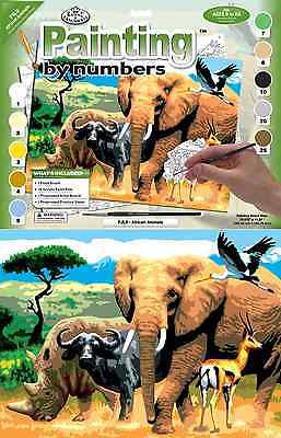 A3 Painting By Numbers Kit - African Animals Pjl9