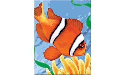 A4 Clown Fish Acrylic Paint By Numbers Kit Pjs56