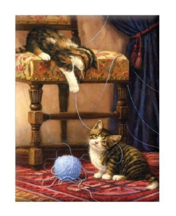 A4 Painting By Numbers Kit - Playful Kittens Pjs64