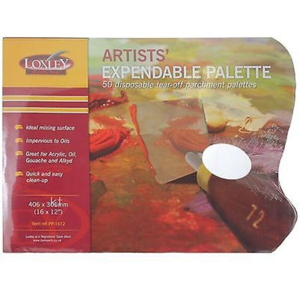 Large Artist 16" X 12" Disposable Wax Paper Palette Pad - PP-1612