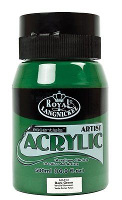 Dark Green 500ml Essentials Royal Langnickel Acrylic Paint