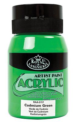 500ml Essentials Cadmium Green Royal Langnickel Acrylic Paint