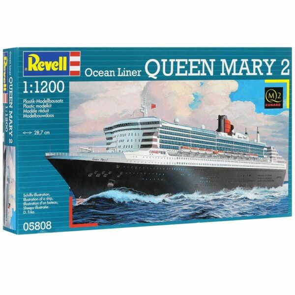 Queen Mary 2 Cruise Liner -  Revell Scale Model Kit 1:1200 05808