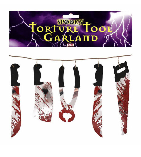 Bloody Torture Tools Halloween Garland