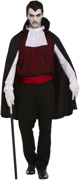 Adult Gothic Dracula Halloween Fancy Dress Costume