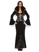 Adult Ladies Vampiress Halloween Fancy Dress Costume