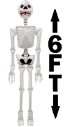 Inflatable Life Size Human Skeleton Halloween Decoration