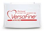 Versafine Satin Red Ink Pad Rubber Stamp Pad Oil Based Inking Pad