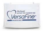 Versafine Majestic Blue Ink Pad Rubber Stamp Pad Oil Based Inking Pad