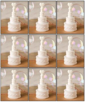 Wedding Cake Bubbles Table Favours