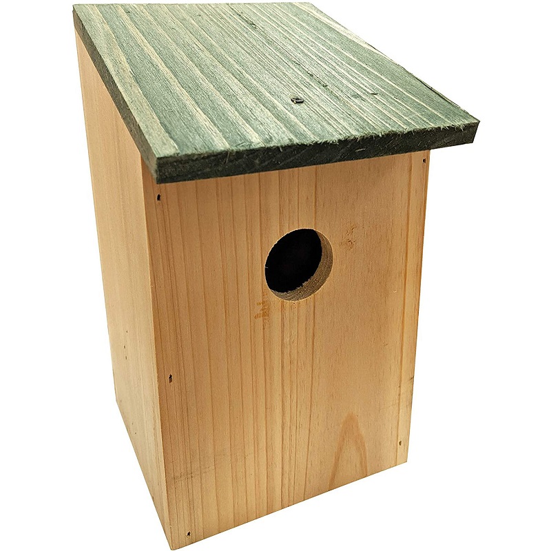 21cm Wooden Hanging Nesting Wild Bird, Wooden Bird Houses Uk
