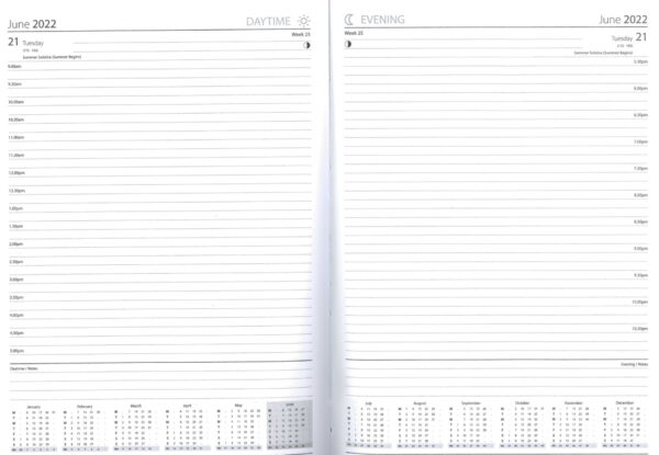 Two page per day appointment diary
