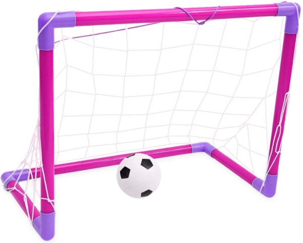 Girl Pink Football Goal