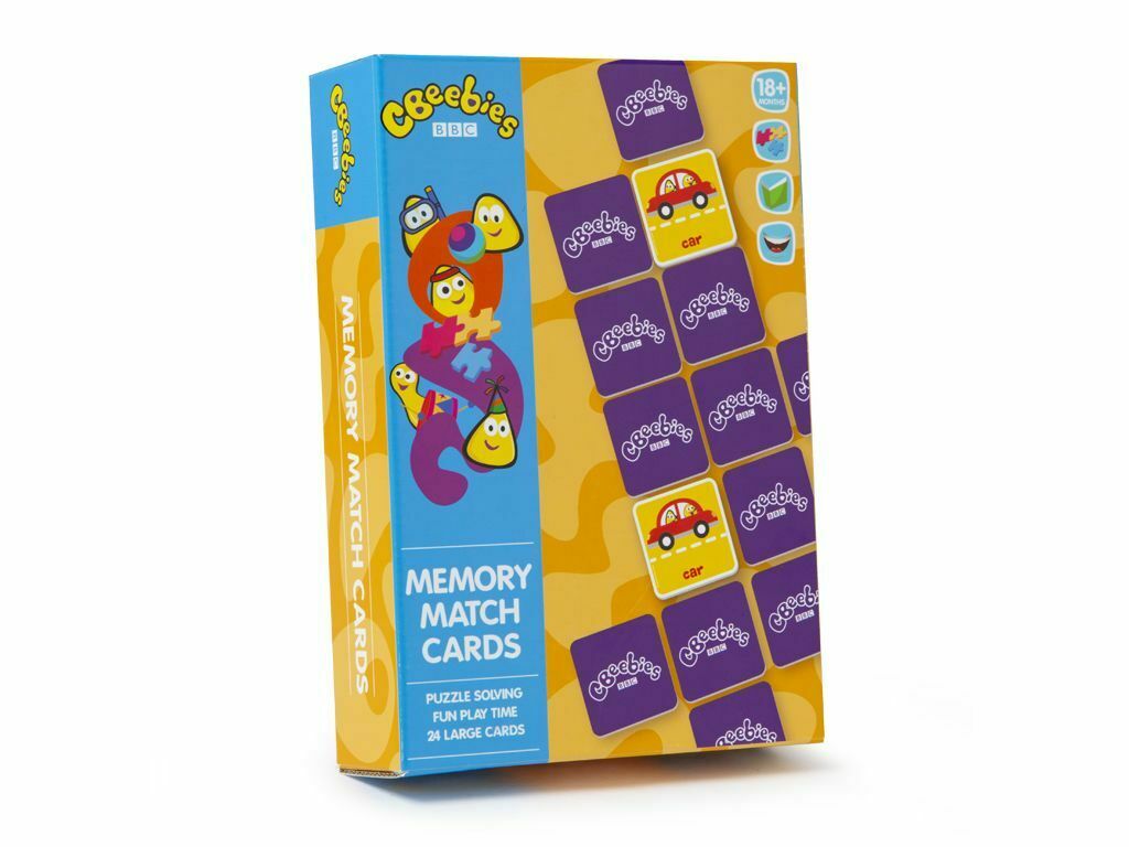 Cbeebies Set Of 3 Flash Cards Match and Learn 24 Picture Puzzle Cards Per Set 