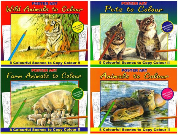 Animals To Colour Book