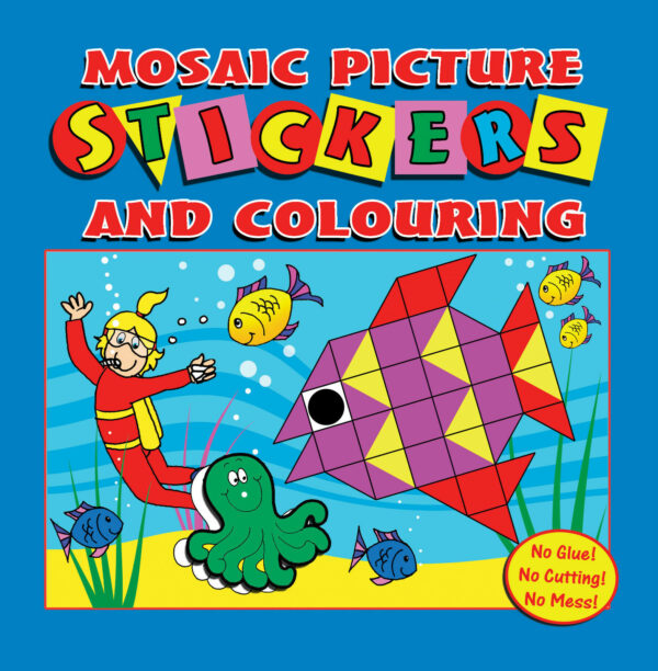 Mosaic Picture Sticker And Colouring