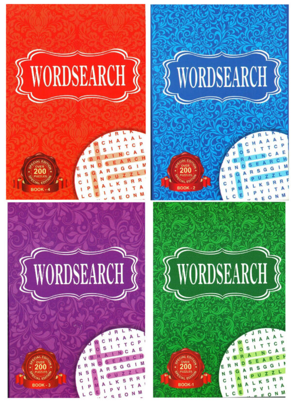 Set Of A5 Word Search Puzzle Books
