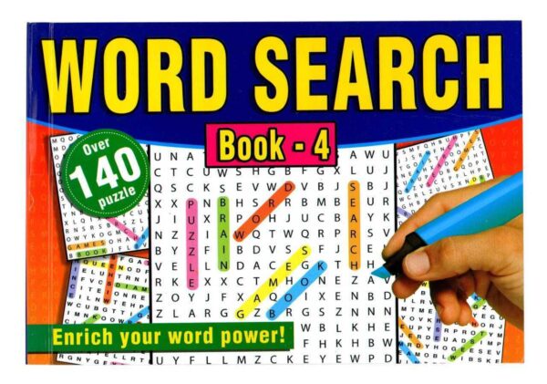 Set of Four Landscape Word Search Puzzle Books
