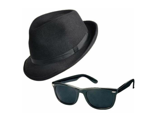 Blues Brothers Hat & Glasses Set