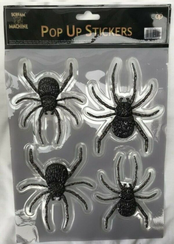 3D Pop Up Spider Stickers