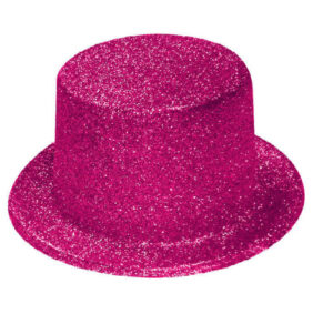 Pink Glitter Top Hat