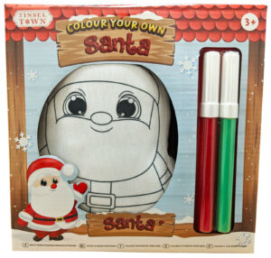 Colour Your Own Santa Christmas Doodle Buddy Cuddly Toy