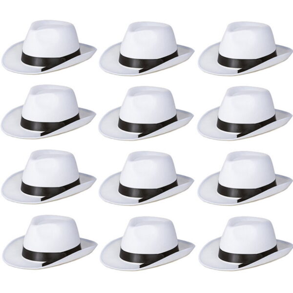 White Gangster Hat
