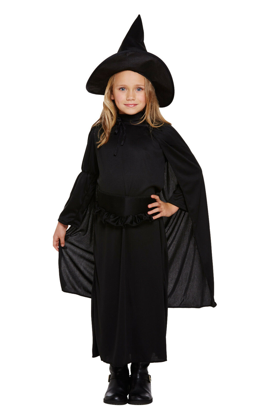 Child Girls Witch Halloween Fancy Dress Costume (4-6 Years)