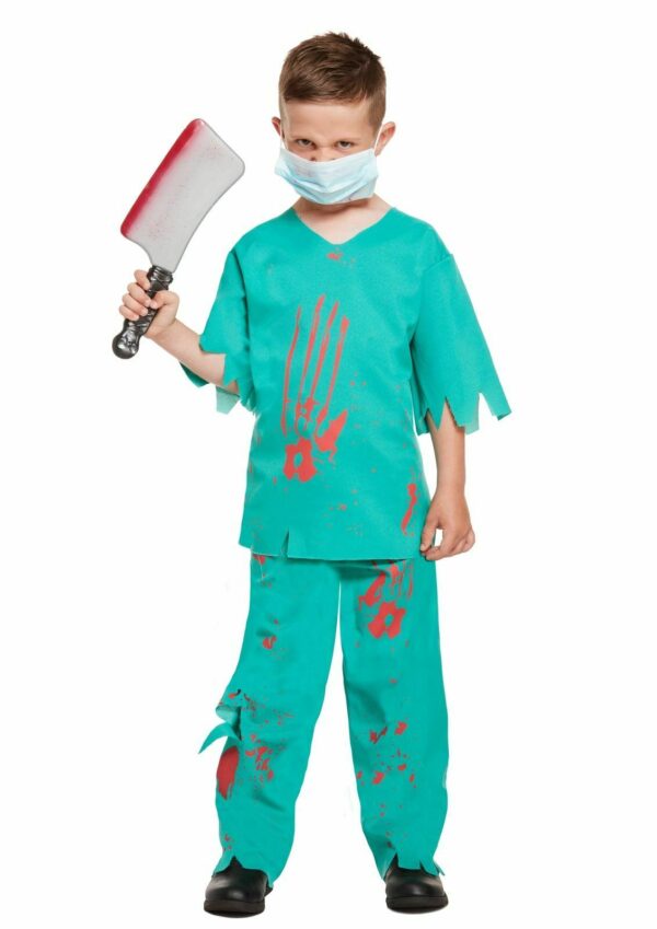 Childrens's Bloody Surgeon Halloween Fancy Dress Costume