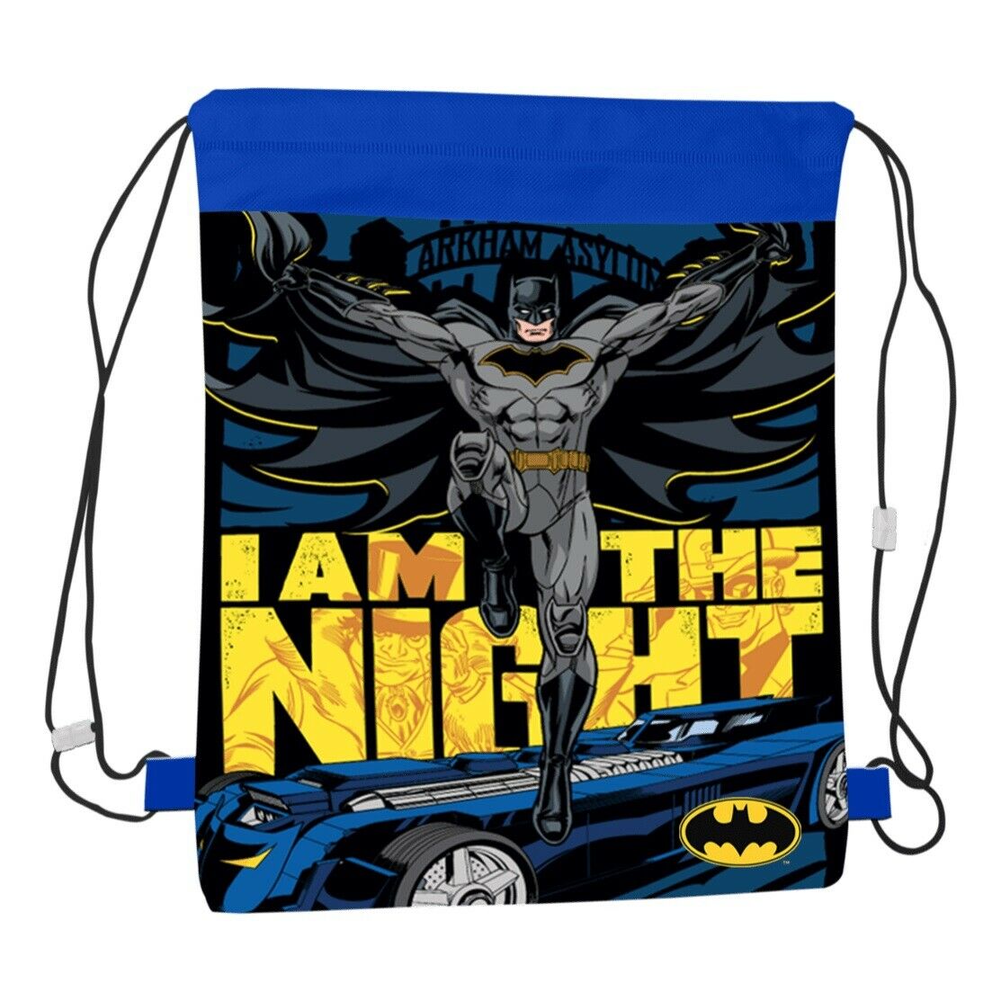 Children's Batman Dark Knight Pull String Sports Swim PE Gym Bag