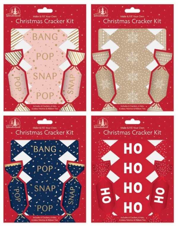 Make & Fill Your Own Mini Christmas Crackers Kit