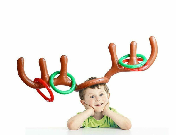 Christmas Antler Hoop Toss Party Game