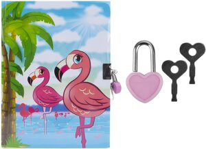 Flamingo Lockable Diary