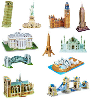 Famous Landmarks 3D Puzzles