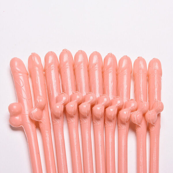 Pink Willy Drinking Straws
