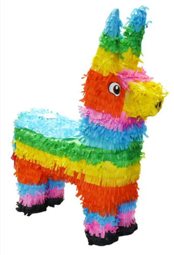 Rainbow Donkey Pinata Birthday Party Game