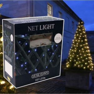 White LED Christmas Tree Net Lights