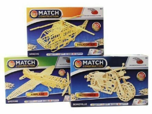 3D Match Construction Puzzles