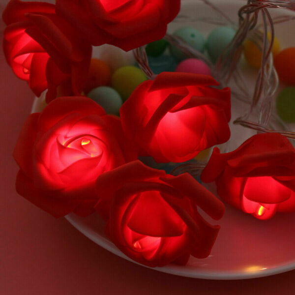Valentines Rose Docorative Lights