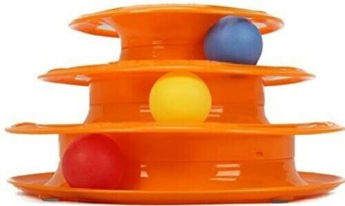 Track Ball Tower Cat Toy