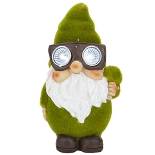 Flock Garden Gnome With LED Eyes