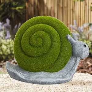 Flock Snail Garden Ornament