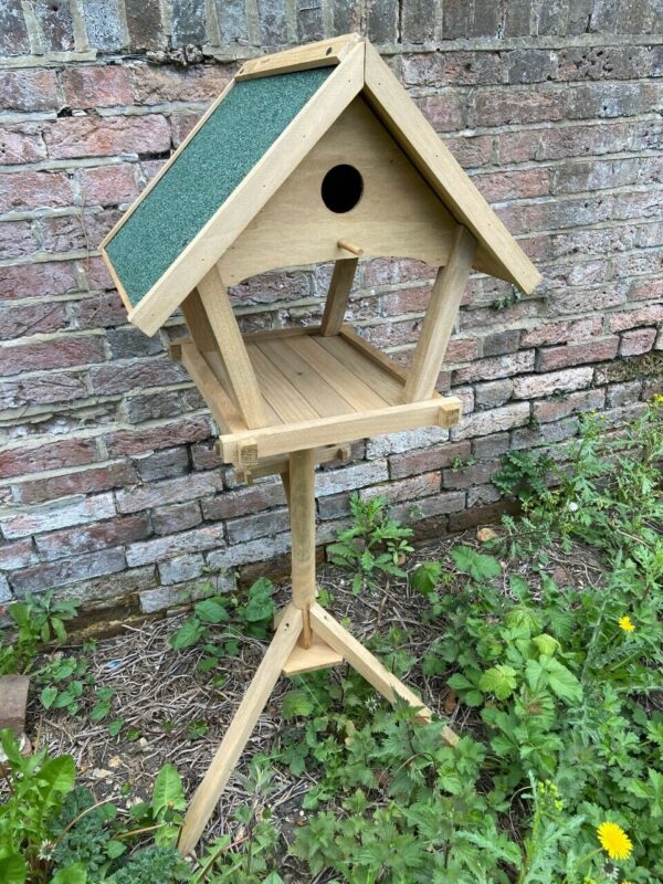Deluxe Freestanding Bird House & Table