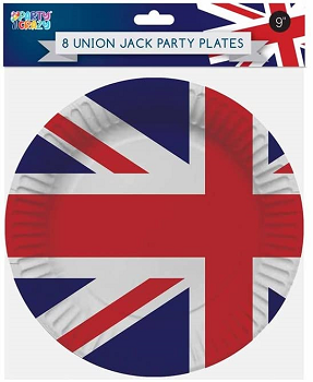 Union Jack Paper Plates