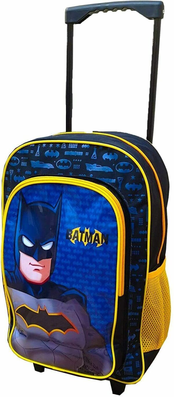 Batman Backpack With Handle & Wheels