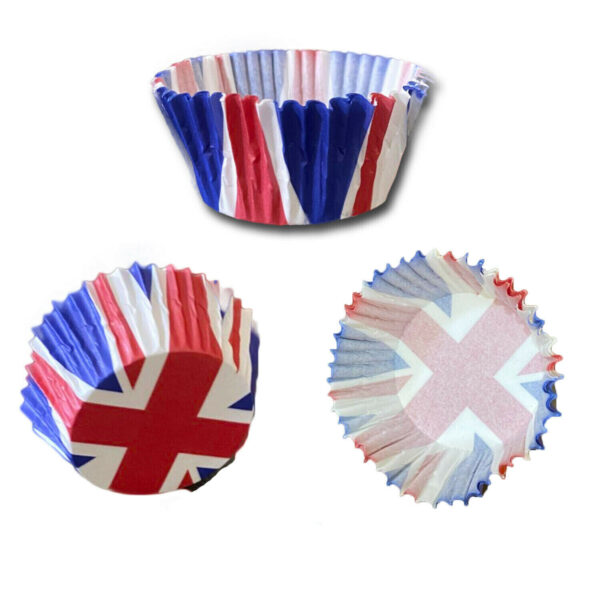 Union Jack Cupcake Cases & Flag Picks